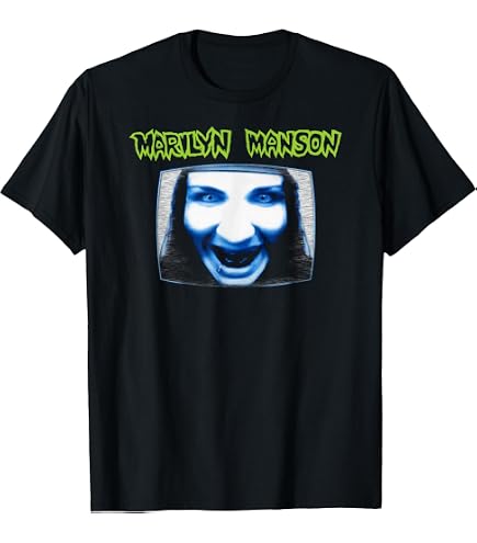 Amazon.com: Marilyn Manson Big Face Red Lips Official Graphic Tees